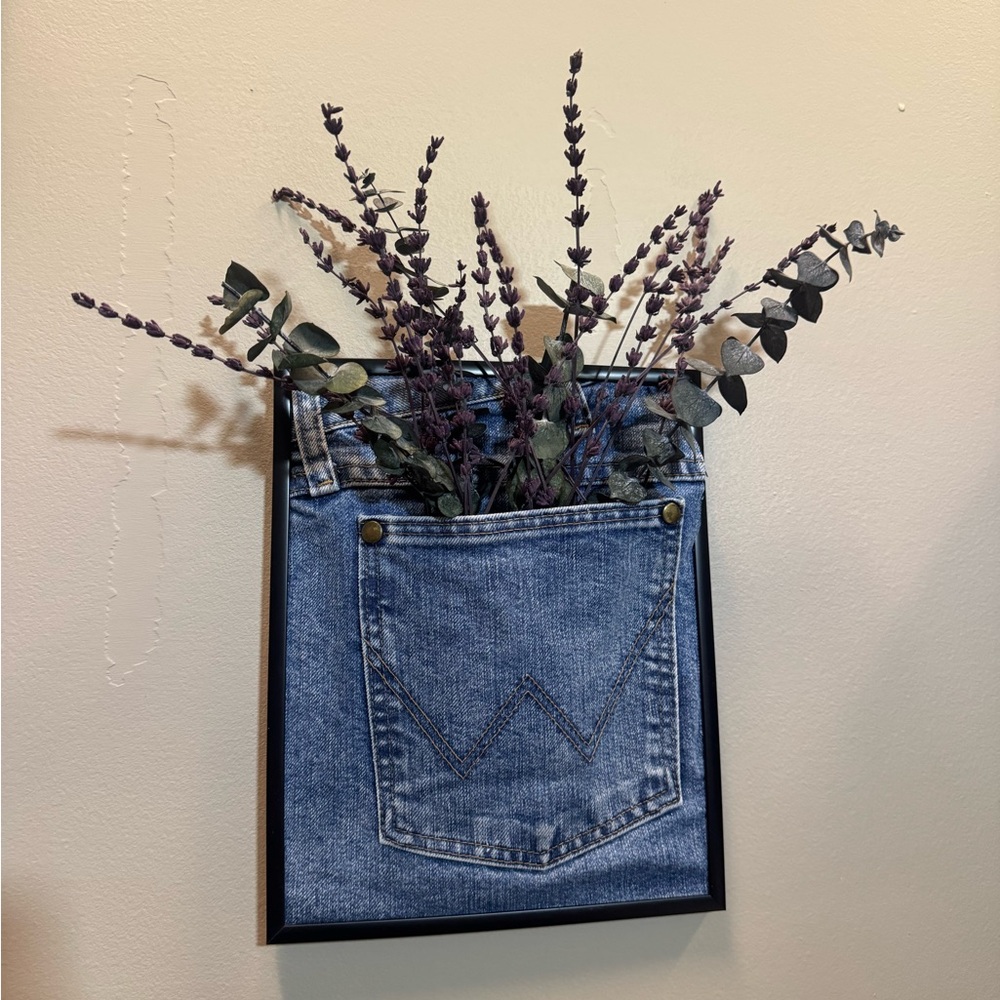 vintage jean wall decor - Picture 7 of 9